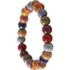 Cozylkx Braccialetto Di Perline in Ceramica Etnica Bracciale in Filo Di Perline Di Porcellana Smaltata Braccialetti Elastici per Uomo Donna Bambini Studente