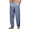 Oanviso Pantaloni da Uomo Light Wide Leg Loose Summer Pants Elastico Casual Stretch Jogging A Blu L