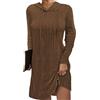 shownicer Vestito Donna Elegante Lungo Invernale Abito Tubino Vestitino Maglina Casual Abitino Aderente Maglia Caldo Maxi Knitted Sweater Dress Sera A Verde S