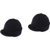 PACKOVE 2pezzi Cappello Beanie Termico Con Visiera Curva Per Uomini e Donne Cappellino Maglia Fatta Mano e Resistente Nero