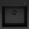 Elleci Best 104 | Lavello in Keratek Black 1 vasca 51x51 cm - LKB10486BKM