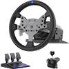 PXN Force Feedback - Volante da corsa per PC, staccabile, 270/900 gradi, V99, simulatore di volante con sim e pedali per PC Windows, PS4, Xbox One, Xbox Series X/S