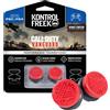 KontrolFreek Call of Duty: Vanguard Performance Thumbsticks for PlayStation 4 (PS4) and PlayStation 5 (PS5) | 2 High-Rise, Hybrid| Red/Black