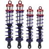 Dilwe Ammortizzatore RC, Ammortizzatore Anteriore e Posteriore in Metallo Regolabile in Pressione Olio Compatibile con Auto 1/8 RC(Rosso)