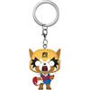 Funko Pop! Keychain: Aggretsuko - With Guitar - Mini Figura in Vinile da Collezione Novità Portachiavi - Riempitivi per Calze - Idea Regalo - Merchandising Ufficiale - Anime Fans - Minifigure