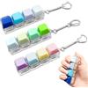 Steemjoey 3 pezzi Gadget Fidget Tastiera, Portachiavi Toy a 4 Pulsanti, Giocattolo Clicker Antistress per Rilassamento e Decompressione Decorazione, Ideale per Ufficio Viaggio e Regalo per Adulti