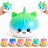 DJMYJT Dumpling Squishy Ravioli Antistress, Nuova Sorpresa Con Scatola Per La Cottura A Vapore, Raviolo Colorato A Lenta Risalita, Decorazione Per Scrivania E Casa, Solo Per Adulti(Random Color)