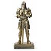 Amoysanli Statua del cavaliere medievale della guardia del re, decorazione medievale, in poliresina, statuetta da collezione, 39 cm (bronzo)