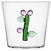Ichendorf Milano Botanica Tumbler Fiore Rosa - Bicchiere in Vetro Borosilicato da 350ml