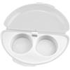 TopHomer Frittata per forno a microonde, 2 in 1 per omelette e uova, senza BPA, utensili da cucina per colazione veloce, bianco
