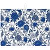 Generic Tappetino scolapiatti blu floreale per bancone della cucina, tappetino assorbente vintage botanico scolapiatti, tappetino scolapiatti in microfibra primaverile per cucina, bar, 45,7 x 61 cm