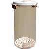Springwillfly Contenitore sottovuoto per alimenti di grande capacità, con guarnizione a prova di perdite e compatibile con pompa a vuoto per una maggiore freschezza e durata nell'uso quotidiano (rotondo 2,3 L)