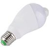 LUCKDANO Lampada con Sensore di Movimento Lampada a Lampadina con Sensore di Movimento LED con Testa di Rilevamento Rotante a 350°, E27 Bianco Freddo, 7W - Perfetta per il Corridoio e Facile