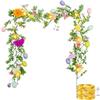 Nexoria Ghirlanda decorativa pasquale con illuminazione, 1,8 m, ghirlanda pasquale con catena luminosa a LED, ghirlanda illuminata, primavera con uova di Pasqua, fiori, decorazione pasquale artificiale