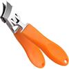 Generic Tagliaunghie inclinate, tagliaunghie curve | Forbici per unghie No Splash Strumenti per manicure - Tagliaunghie con ampia apertura della mascella e manico lungo inclinato, antispruzzo, per donne anzia