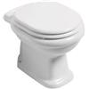 BAGNOEXPERT Vaso Irwell Staccato da Muro 55x40 cm con Scarico a Terra in Ceramica Bianco Lucido - Cod. Articolo: 3010_