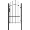 Vidaxl Cancello da giardino Woerden Grigio 175 x 100 cm Acciaio
