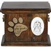 Art Dog Urna Per Ceneri Di Cani Ungheresi Con Piastra In Ceramica E Descrizione