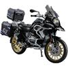 MotoTechify Modellino Moto BMW R1250 GS ADV 1:10 Diecast Metallo Collezione Luci Suoni