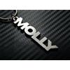 none Molly Portachiavi Acciaio Inox Nome Regalo