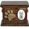 Art Dog Cane Corso - Urna Per Ceneri Di Cani Con Piastra In Ceramica E Descrizione DE