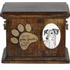 Art Dog Sloughi - Urna Per Ceneri Di Cani Con Piastra In Ceramica E Descrizione DE