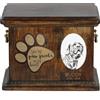 Art Dog Urna Brasilian Mastiff per Ceneri Cane con Piastra in Ceramica