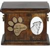 Art Dog Jagdterrier - Urna Per Ceneri Di Cani Con Piastra Di Ceramica E Descrizione DE