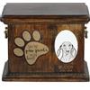 Art Dog Bassotto - Urna Per Ceneri Di Cani Con Piastra In Ceramica E Descrizione DE