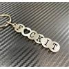 N/A F**K IT, F IT Portachiavi Cuore Amicizia Cuore Cuore Acciaio Inox Color Argento