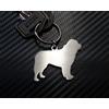 n/a Cane Terranova Razza Riproduzione Portachiavi Chiave Acciaio Inox