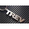 none TREV Portachiavi Con Moschettone In Acciaio Inox Forma Rettangolo Argento