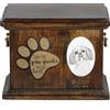 Art Dog Shih Tzu - Urna Per Ceneri Di Cani Con Piastra In Ceramica E Descrizione