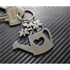 N/A Portachiavi Innaffiatoio WATERING CAN In Acciaio Inox Silver Giardinaggio