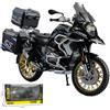 MotoTechify Modellino Moto BMW R1250 GS ADV 1:10 Diecast Metallo Collezione Luci Suoni