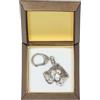 Art Dog Deutsch Drahthaar - Portachiavi In Argento Con Un Cane, Box Art Dog DE