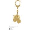 Art Dog Airedale Terrier - Portachiavi Dorato Con Un Cane Art Dog DE