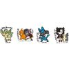 Pokemon Center Pokemon Set Adesivi Centrali 4pz Leafeon Leon Lucario Marnie Giappone Ufficiale