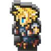 SQUARE ENIX Final Fantasy Pixel Light FFRK Cloud Strife Giappone NUOVO