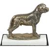 Rottweiler Typ 3 - Figura Con Cane Su Basamento In Legno Bianco DE