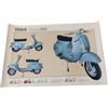 POSTER PLASTIFICATO VESPA50 V5A1T 1964