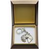 Art Dog Terrier Irlandese Blu 2 - Portachiavi In Argento, Cane, Box Art Dog DE