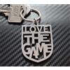 Amore Il Gioco Calcio Footy Distintivo Portachiavi Chiave Acciaio Inox Regalo