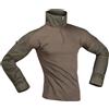 INVADER GEAR MAGLIETTA TATTICA MILITARE COMBAT SHIRT LONG SLEEVES LYCRA ALL CAMO