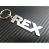 none Rex Portachiavi Acciaio Inox Nome Regalo