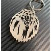 N/A Cane Rough Collie Razza Portachiavi Chiave su Misura Acciaio Inox Regalo
