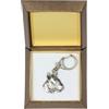 Art Dog Bull Terrier - Portachiavi In Argento Con Un Cane, Box Art Dog DE