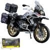 MotoTechify Modellino Moto BMW R1250 GS ADV 1:10 Diecast Metallo Collezione Luci Suoni