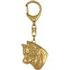 Siberian Husky - Portachiavi Chiave Placcato Oro Con Cane, Accessorio Borsa, Lux