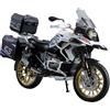 MotoTechify Modellino Moto BMW R1250 GS ADV 1:10 Diecast Metallo Collezione Luci Suoni